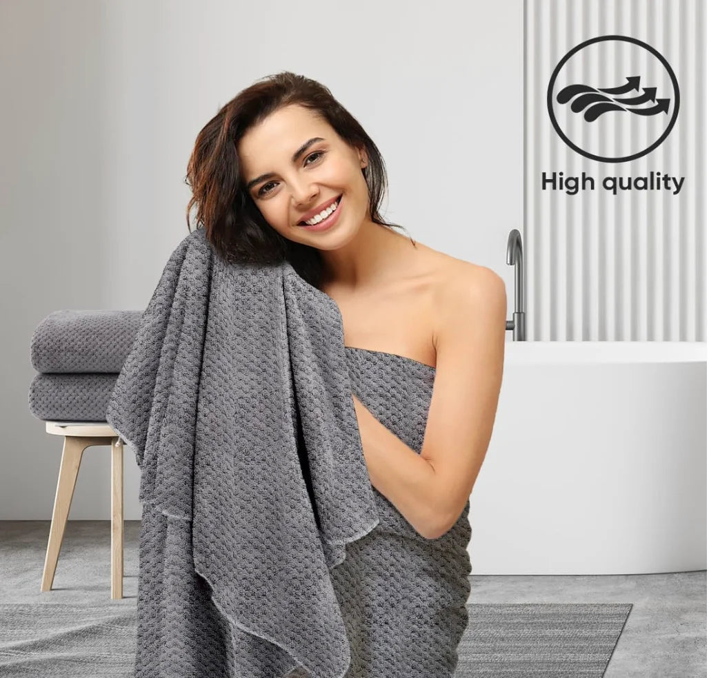 Bath Towel Set Pack of 2, Ultra Soft Highly Absorbent Bath Towel,