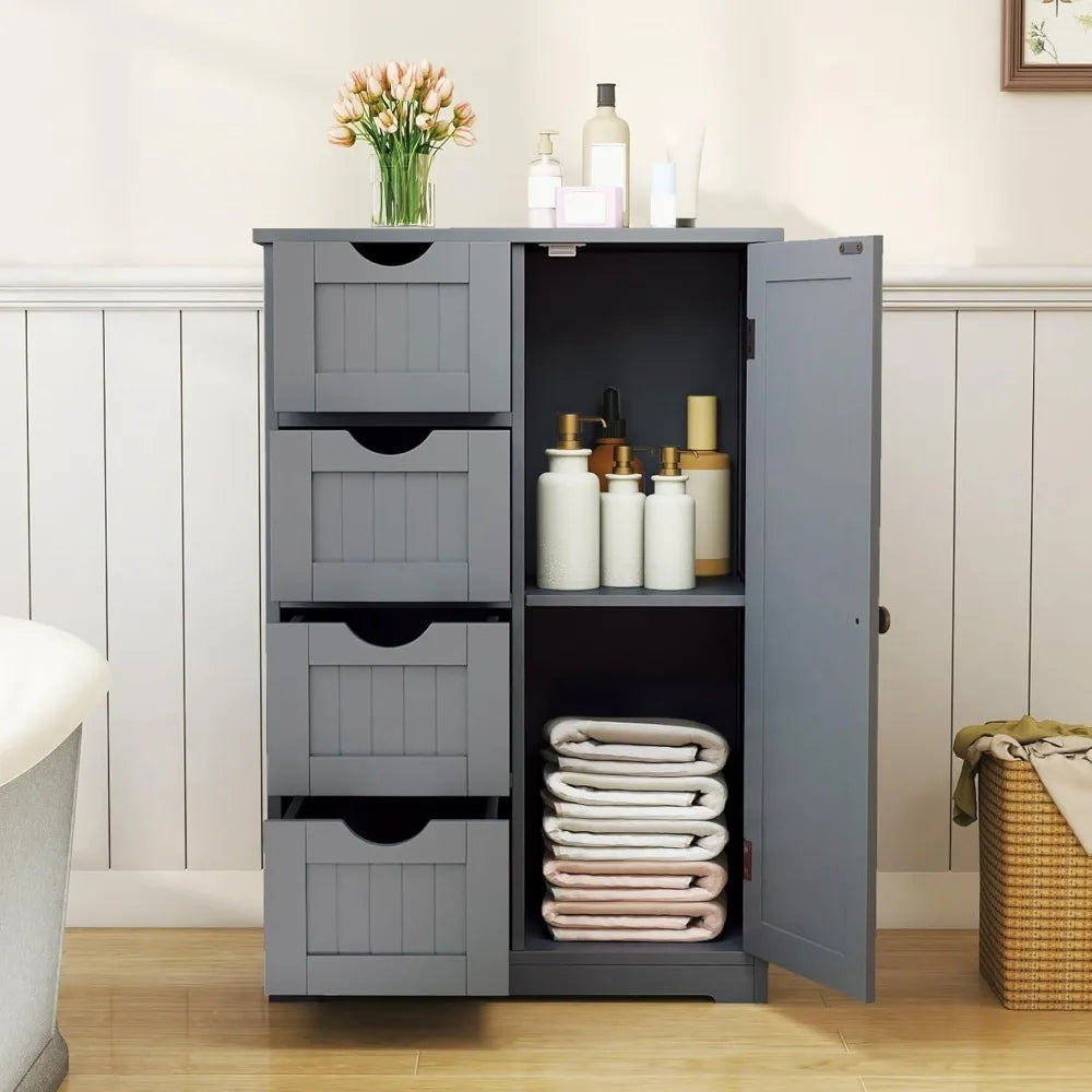 Bathroom, Multifunctional Storage Cabinet