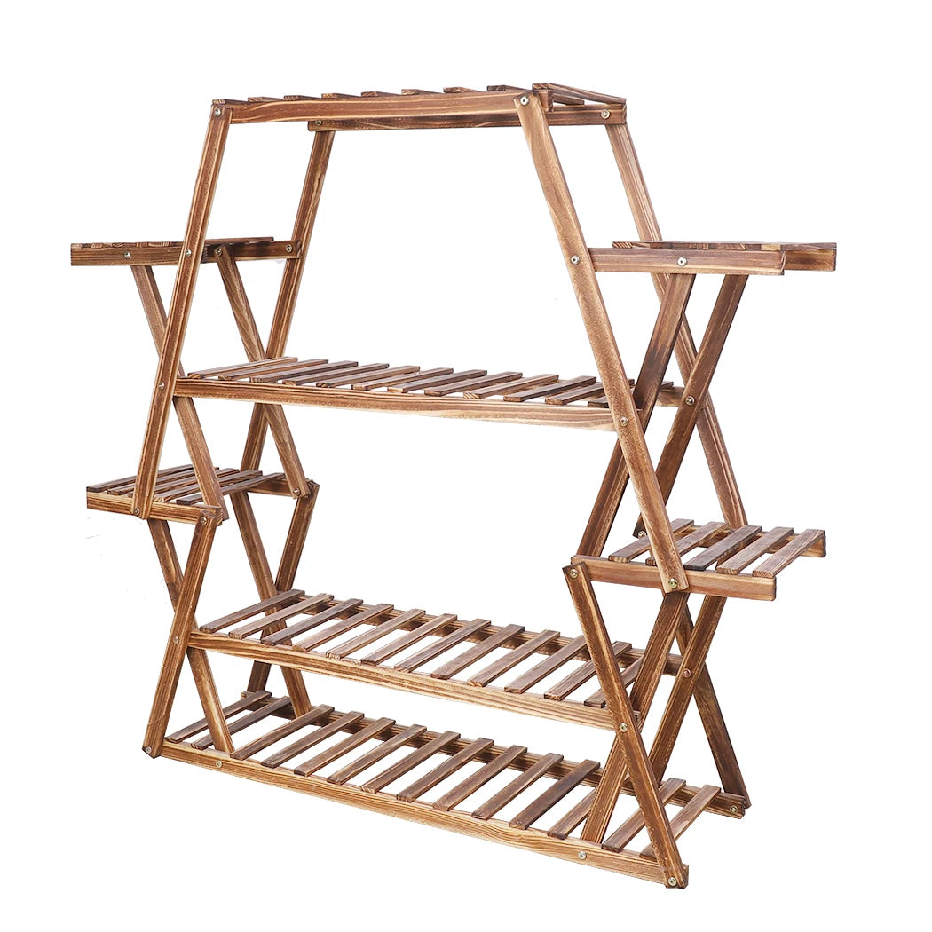 Large Wood Plant Stand Indoor 6 Tier