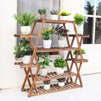 Large Wood Plant Stand Indoor 6 Tier