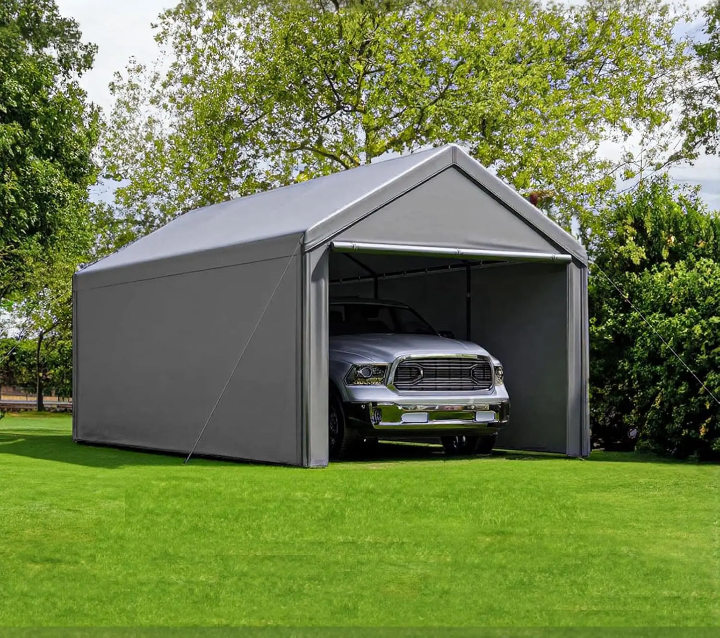 Carport 10x20 Ft Heavy Duty Steel Canopy Storage Shed