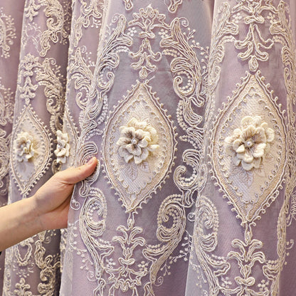 1PC Curtains dual-layer design for privacy and light control