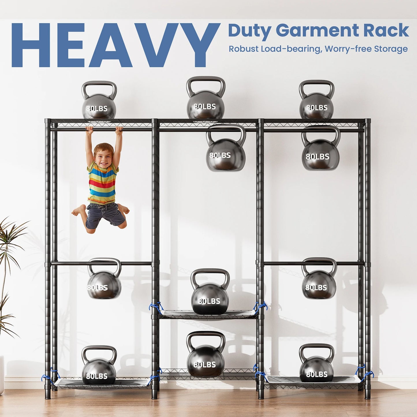Wardrobe, Storage, Freestanding, Portable, Heavy Duty