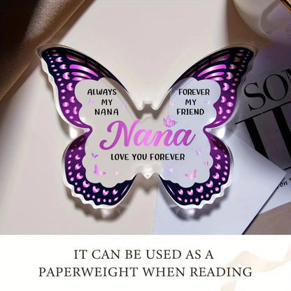 Nana Gifts from Grandkids – Butterfly Acrylic Plaques.