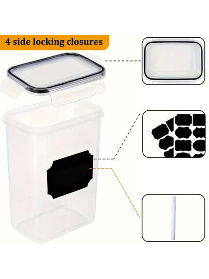 24pcs Airtight Food Storage Containers with Labels
