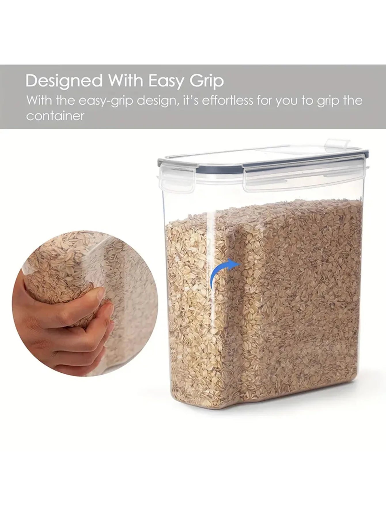 4pcs  Large Food Storage Containers With Lids