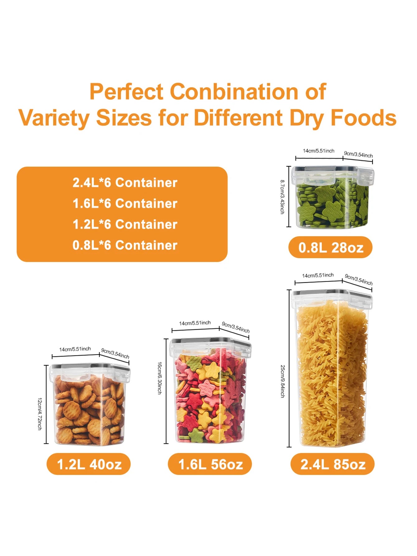 48pcs,Sealed food storage containers with LIDS