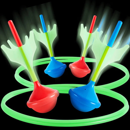 6Pcs Lawn Dart Set, Glow in The Dark