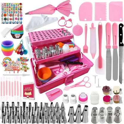 359pcs Cake Decorating  Set, with 66 Tips and Piping Bags