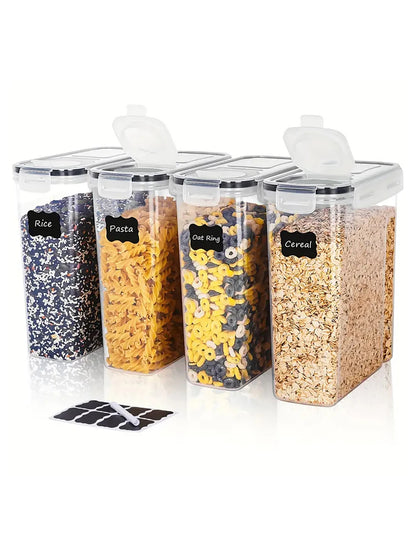 4pcs  Large Food Storage Containers With Lids