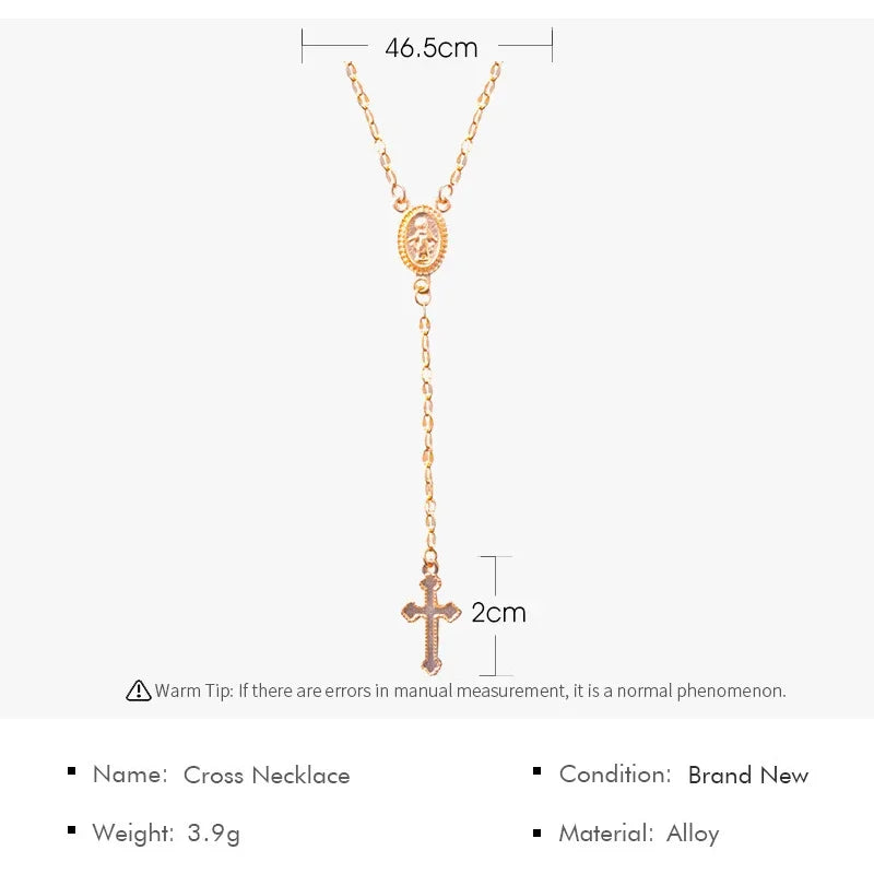Fashion Christian Cross Necklace For Women Religious