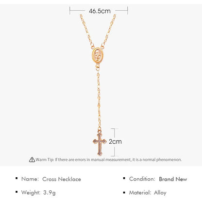 Fashion Christian Cross Necklace For Women Religious