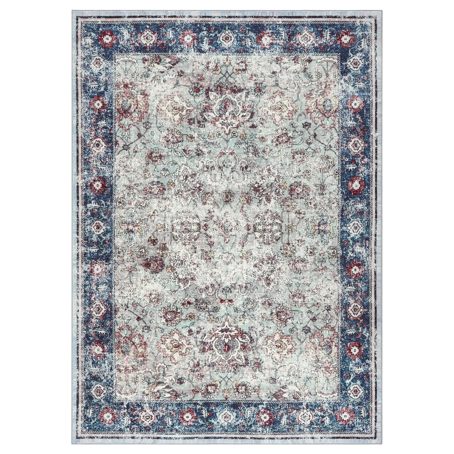 Vintage Area Rug Washable