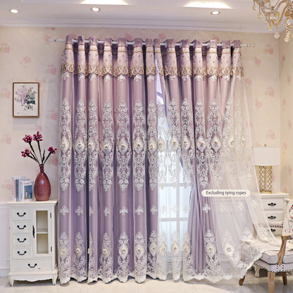 1PC Curtains dual-layer design for privacy and light control