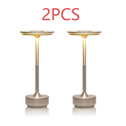 LED Desktop Lamp, Touch Dimming, Metal, USB Recharge