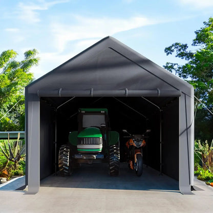 Carport 10x20 Ft Heavy Duty Steel Canopy Storage Shed