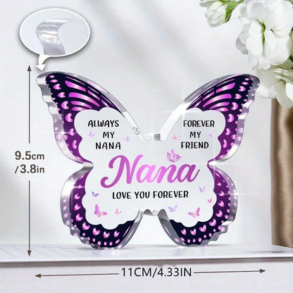 Nana Gifts from Grandkids – Butterfly Acrylic Plaques.