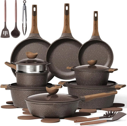 26PCS Non Stick, Induction Cook Ware, PFOA Free