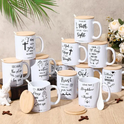 Sets Christian Coffee Mugs Gifts, Bible Verse Coffee Mugs 12 oz