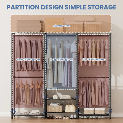 Wardrobe, Storage, Freestanding, Portable, Heavy Duty