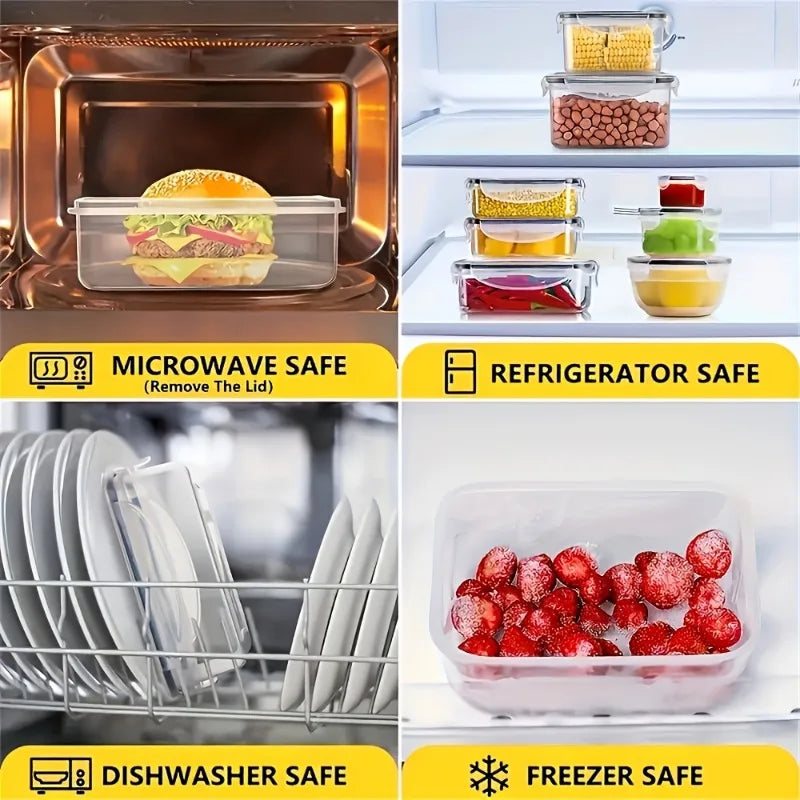 48Pcs Food Storage Set - 24 Airtight Containers & Lid