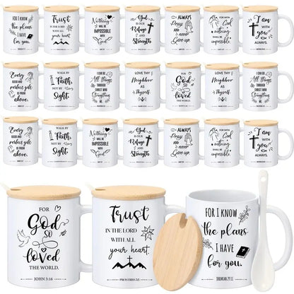 Sets Christian Coffee Mugs Gifts, Bible Verse Coffee Mugs 12 oz