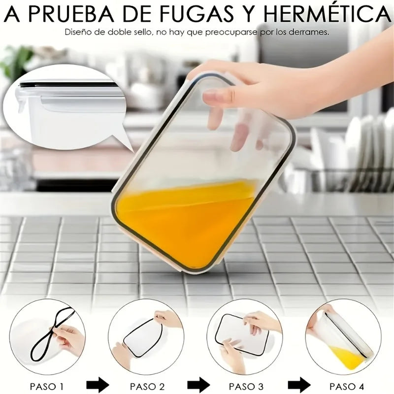 48Pcs Food Storage Set - 24 Airtight Containers & Lid