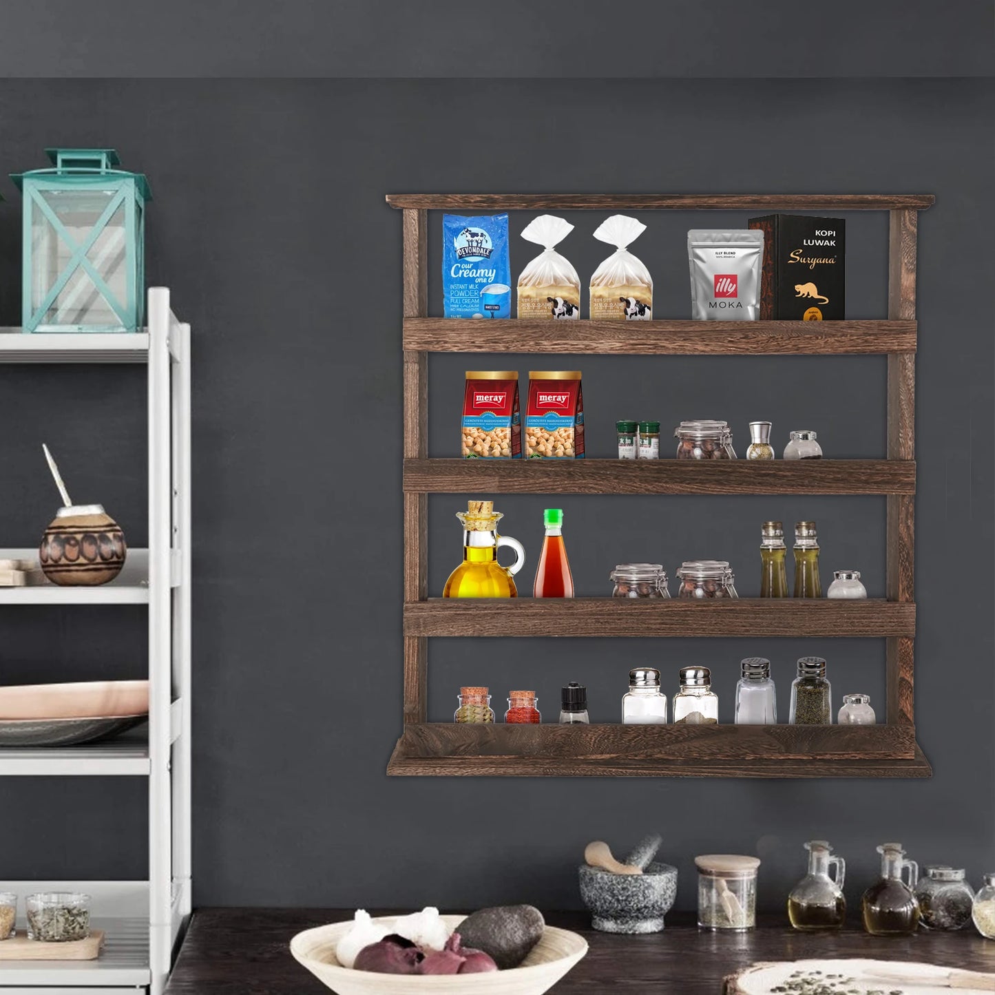 Wooden Spice Rack