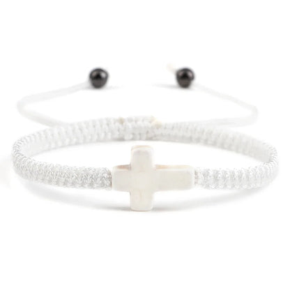 Hand Woven Jesus Cross Bracelet  Friendship Jewelry