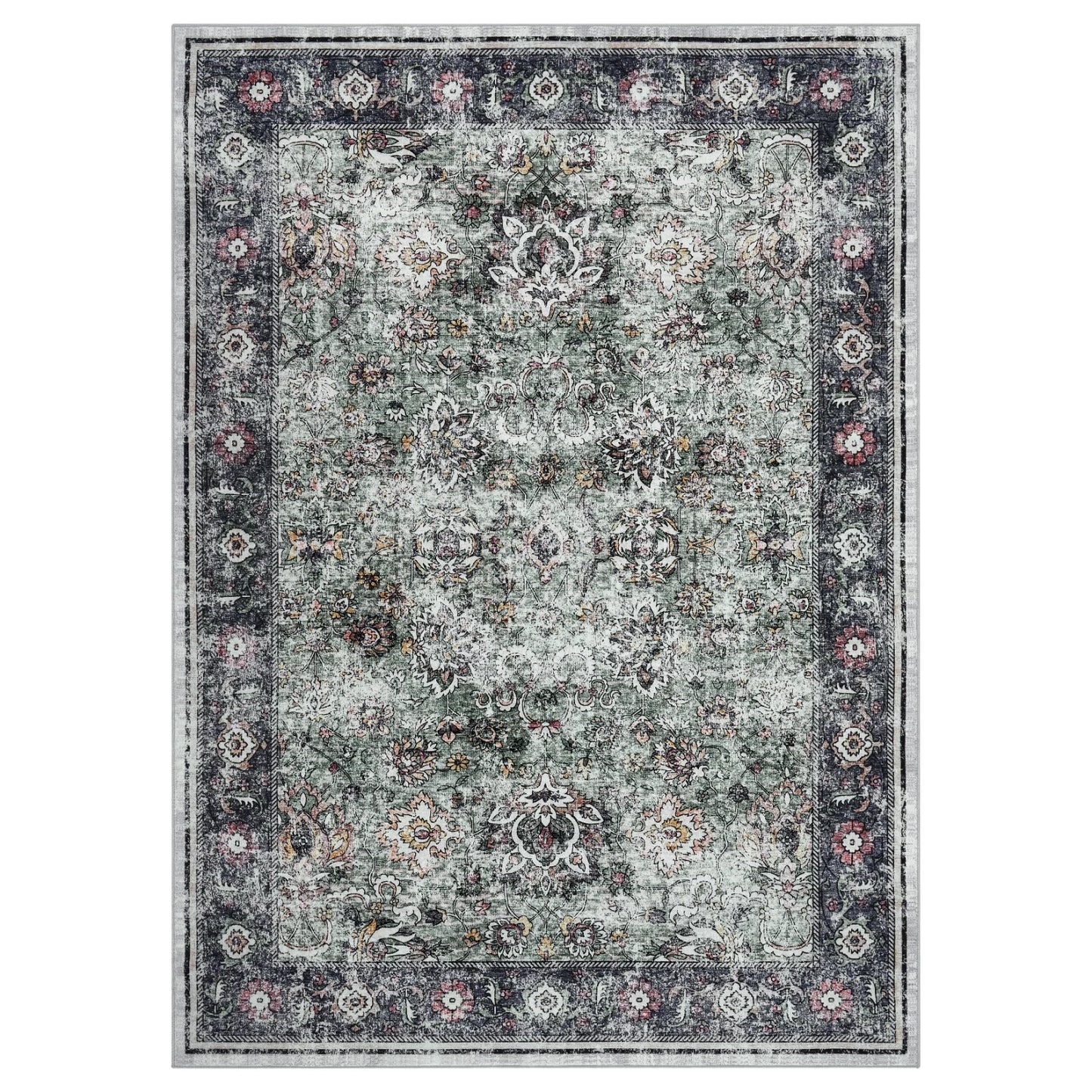 Vintage Area Rug Washable