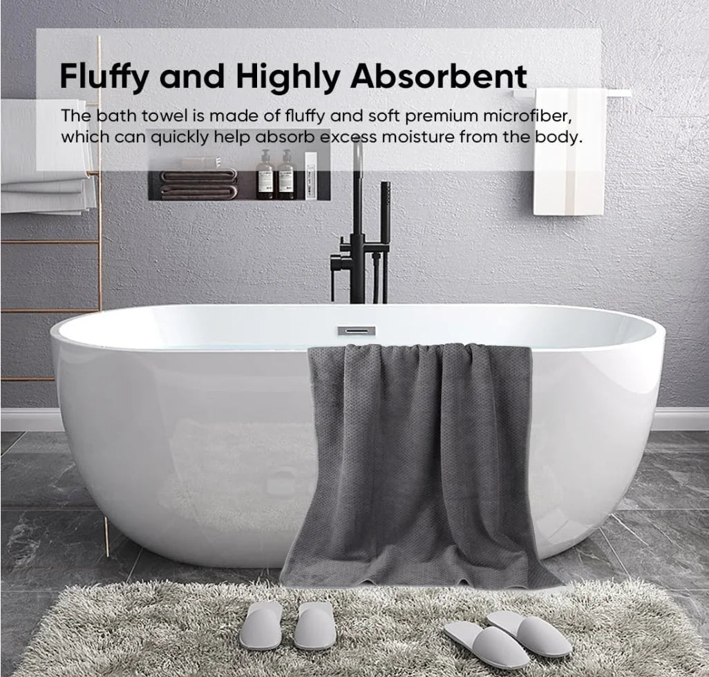 Bath Towel Set Pack of 2, Ultra Soft Highly Absorbent Bath Towel,