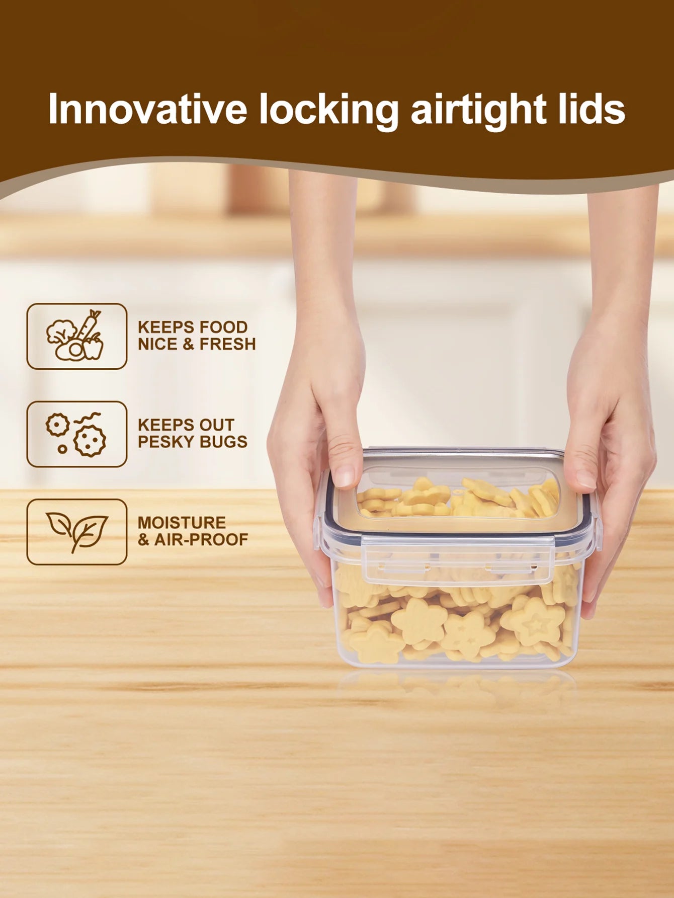 48pcs,Sealed food storage containers with LIDS