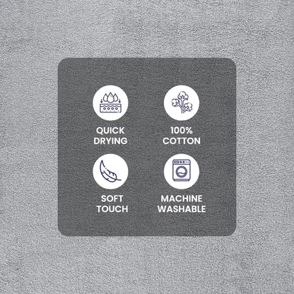 10 Piece Cotton Towel Set Soft Absorbent