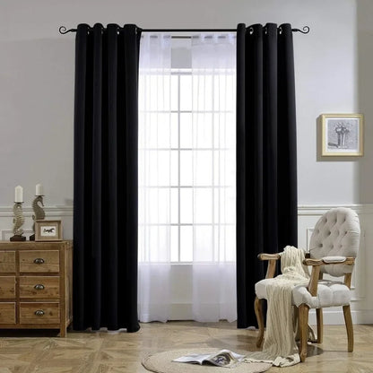 1PC 90% Blackout Curtain, Light Reducing Shade Drapes