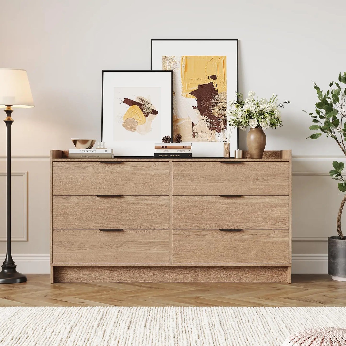 Modern 6-Drawer Dresser