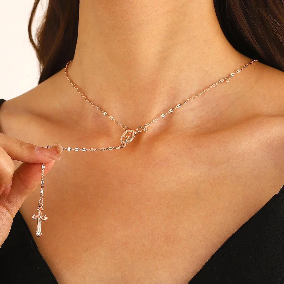 Fashion Christian Cross Necklace For Women Religious