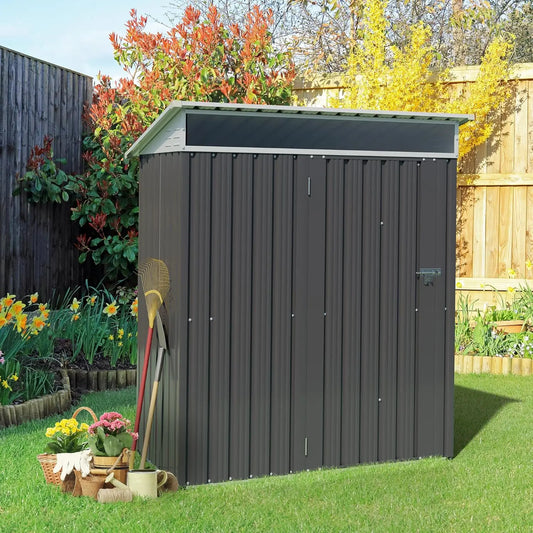 5 x 3 x 6 FT Outdoor Metal Garden Shed