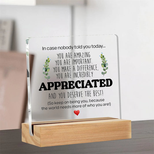 Inspirational Acrylic Motivational Decorative Sign
