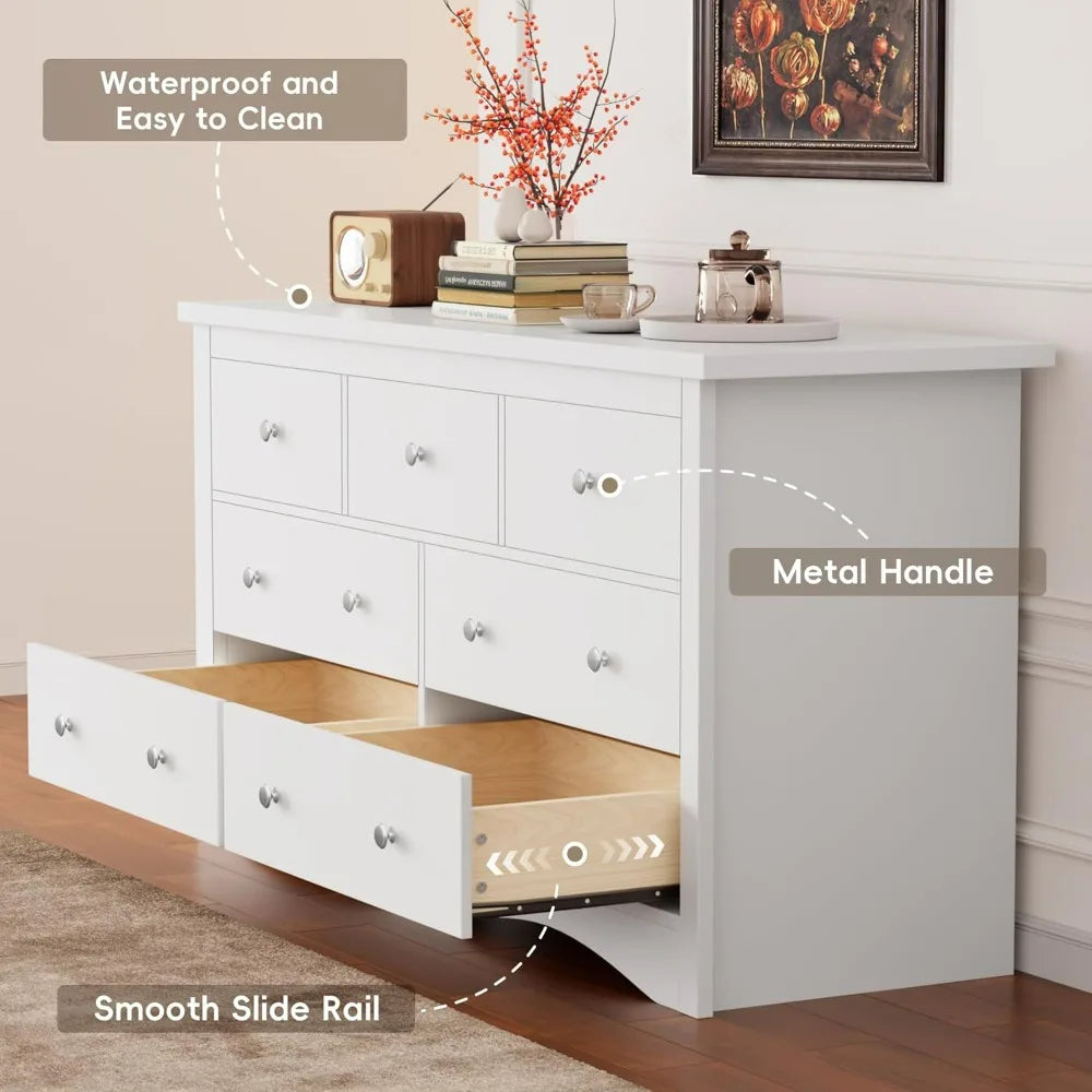 Wood Chest of Drawers, Dresser