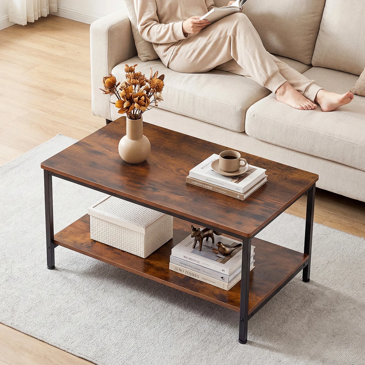 31IN Wood Coffee Table