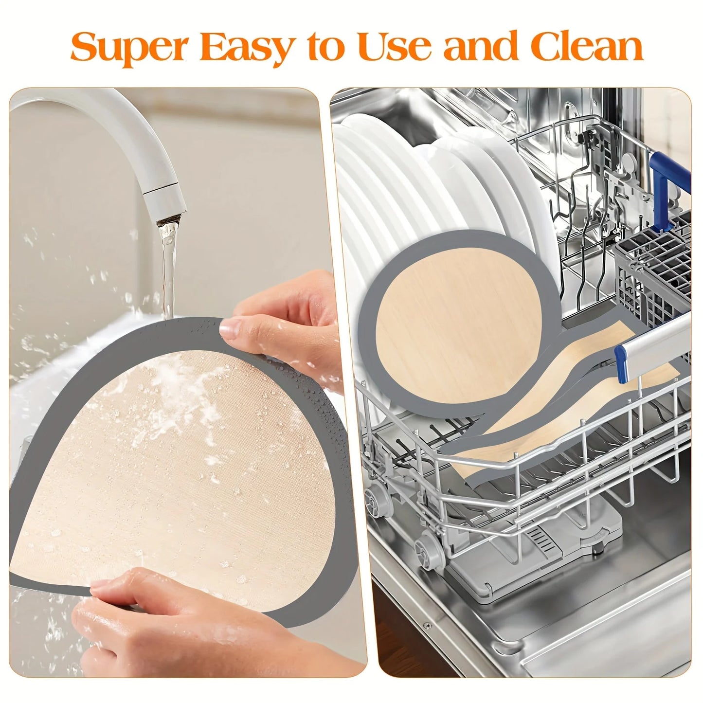 Silicone Baking Pad Suitable for Springform Flat Bottom, Easy To Clean