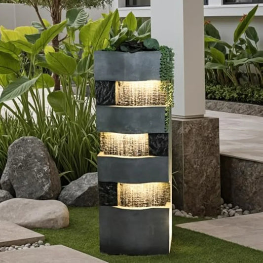 4 Tiers Free Standing Waterfall 40.5''H