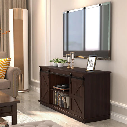 Entertainment Center with Storage Cabinets