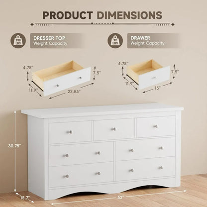 Wood Chest of Drawers, Dresser