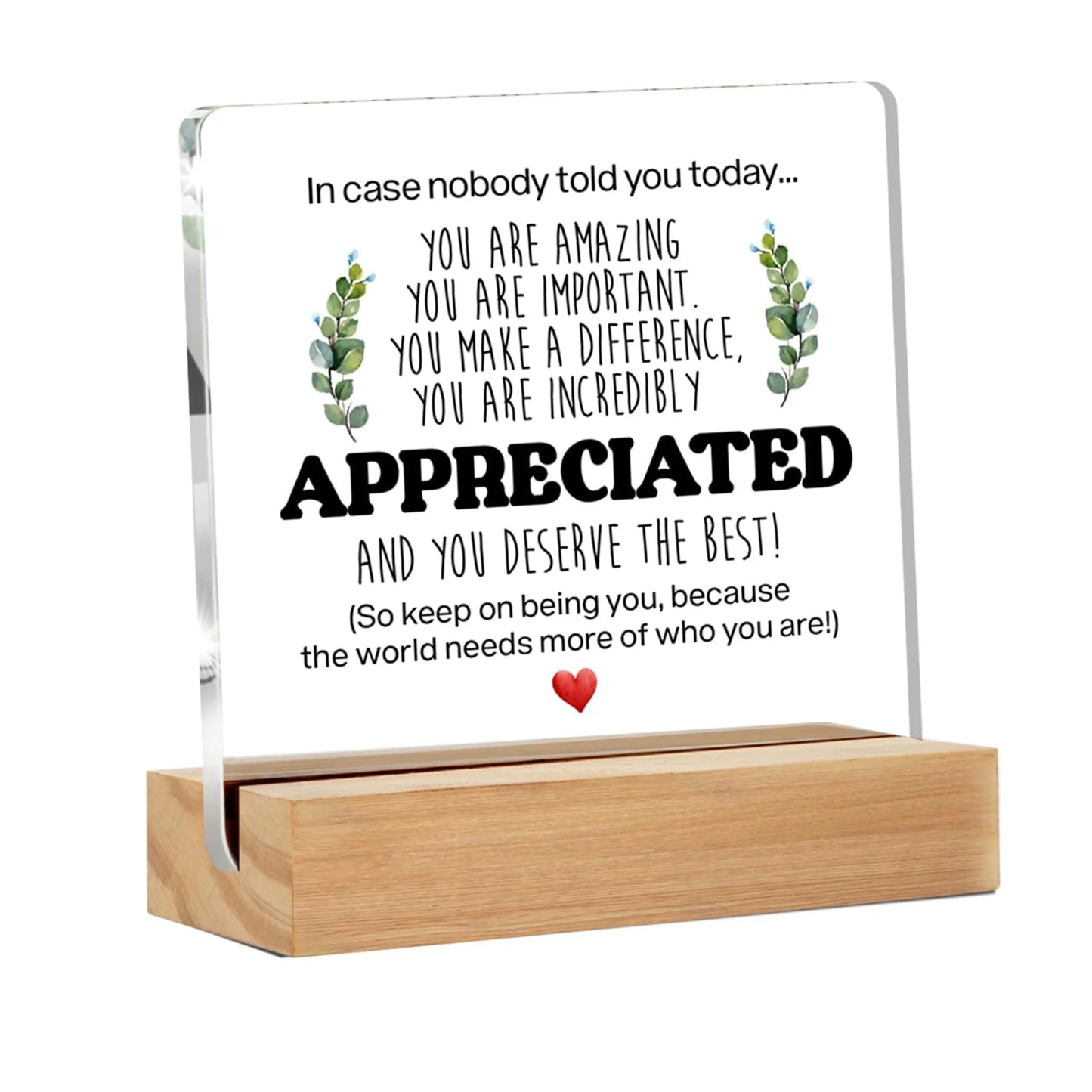 Inspirational Acrylic Motivational Decorative Sign