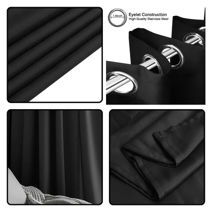 1PC 90% Blackout Curtain, Light Reducing Shade Drapes