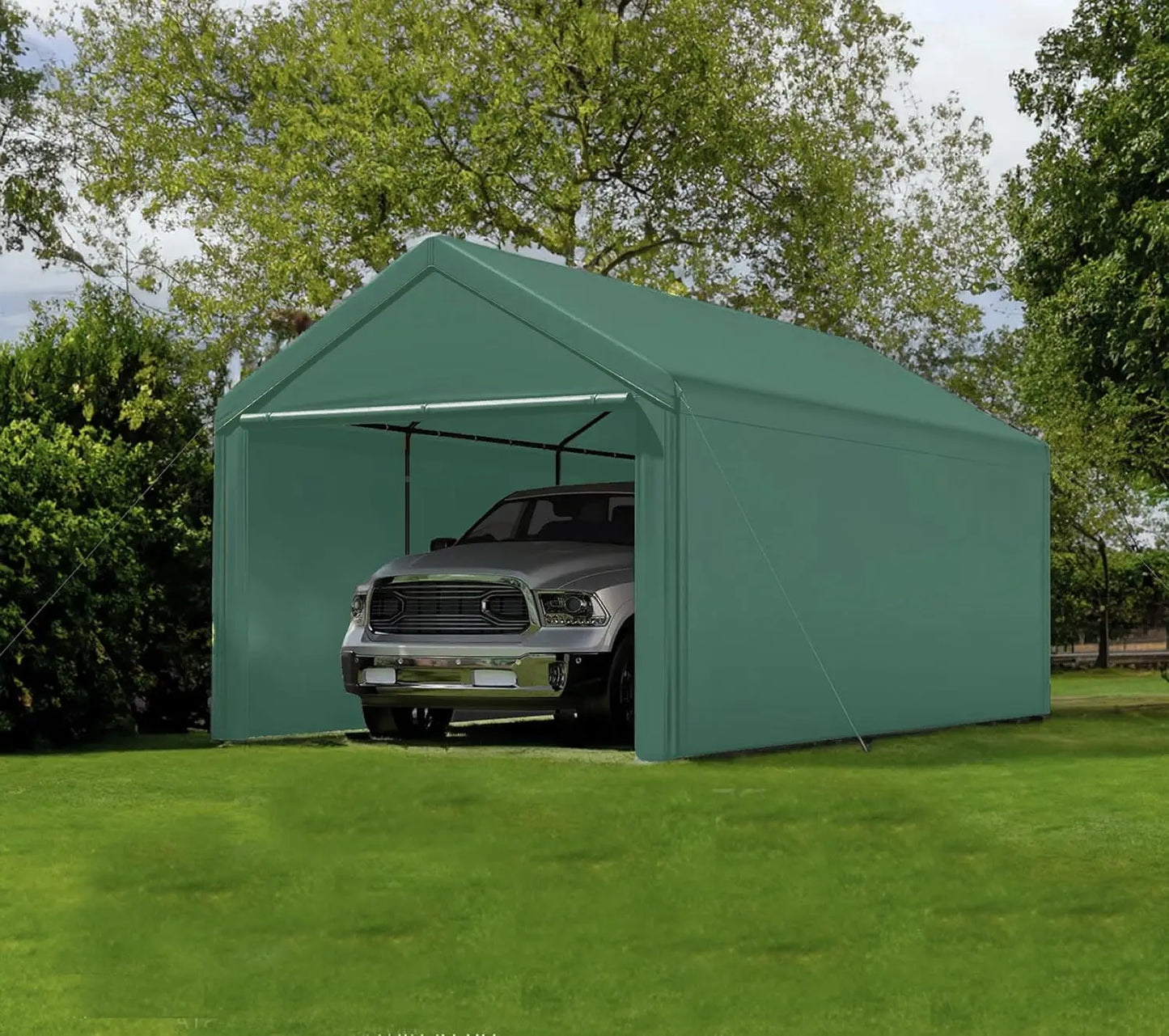 Carport 10x20 Ft Heavy Duty Steel Canopy Storage Shed