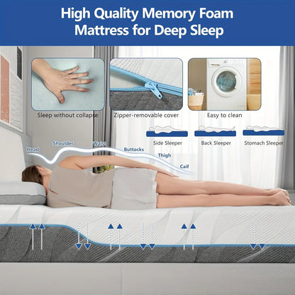 Mattress, 8/10 Inch Medium Firm - Extra Firm Flipable Mattress