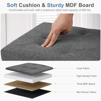 Folding Ottoman, Strong Load-bearing Capacity