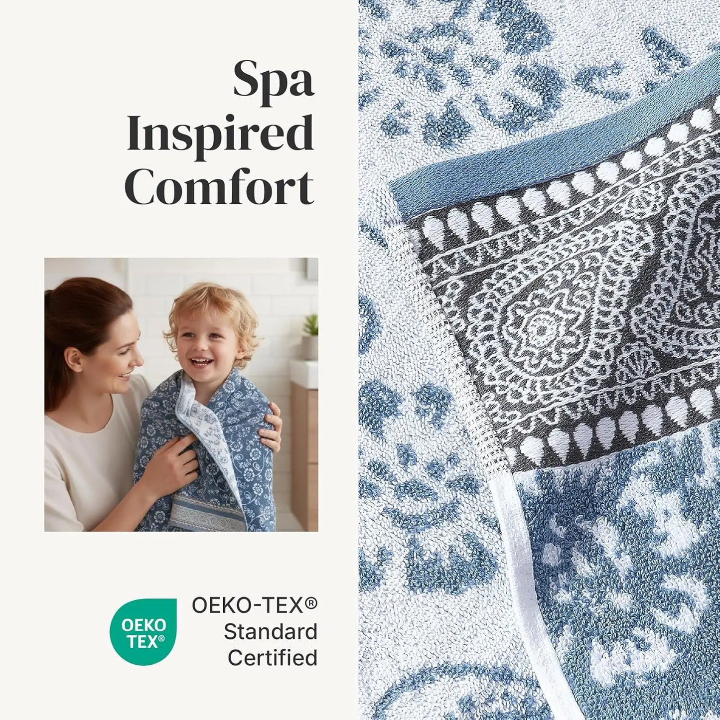 6-Piece Towel Set in Ophelia Blue